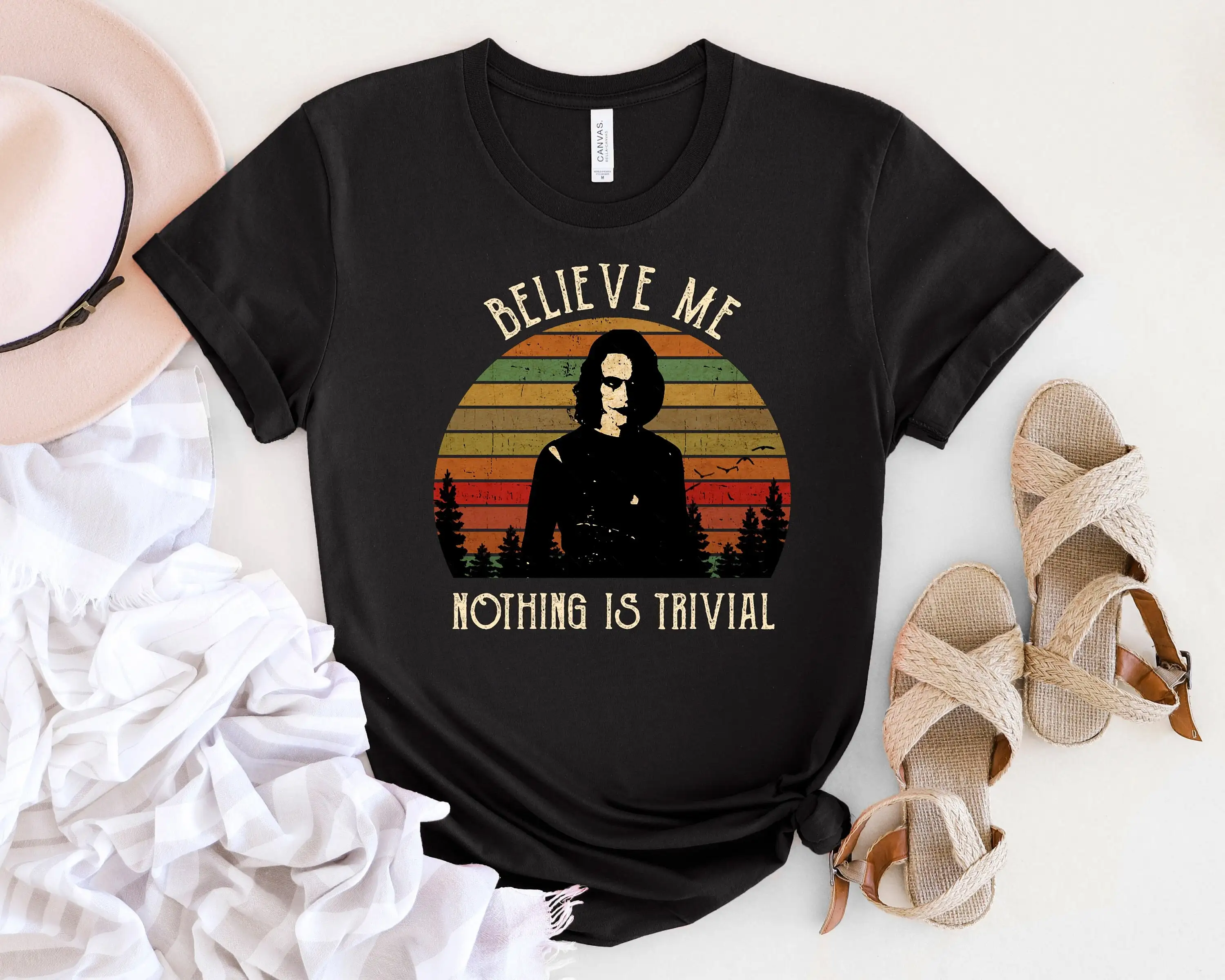 Draven Believe Me Nothing Is Trivial Vintage Horror T Shirt For Friend Her Him