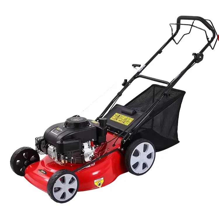 WHAMX 18inch 4 Stroke Small  Cordless Gasoline Hand Push Lawn Mower