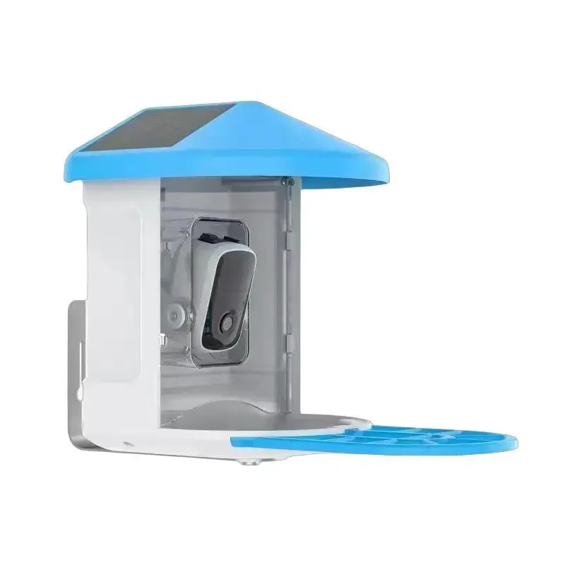 Smart Bird Watcher Bird Feeder with Camera outside See Through Upgraded Birdhouse Outdoors