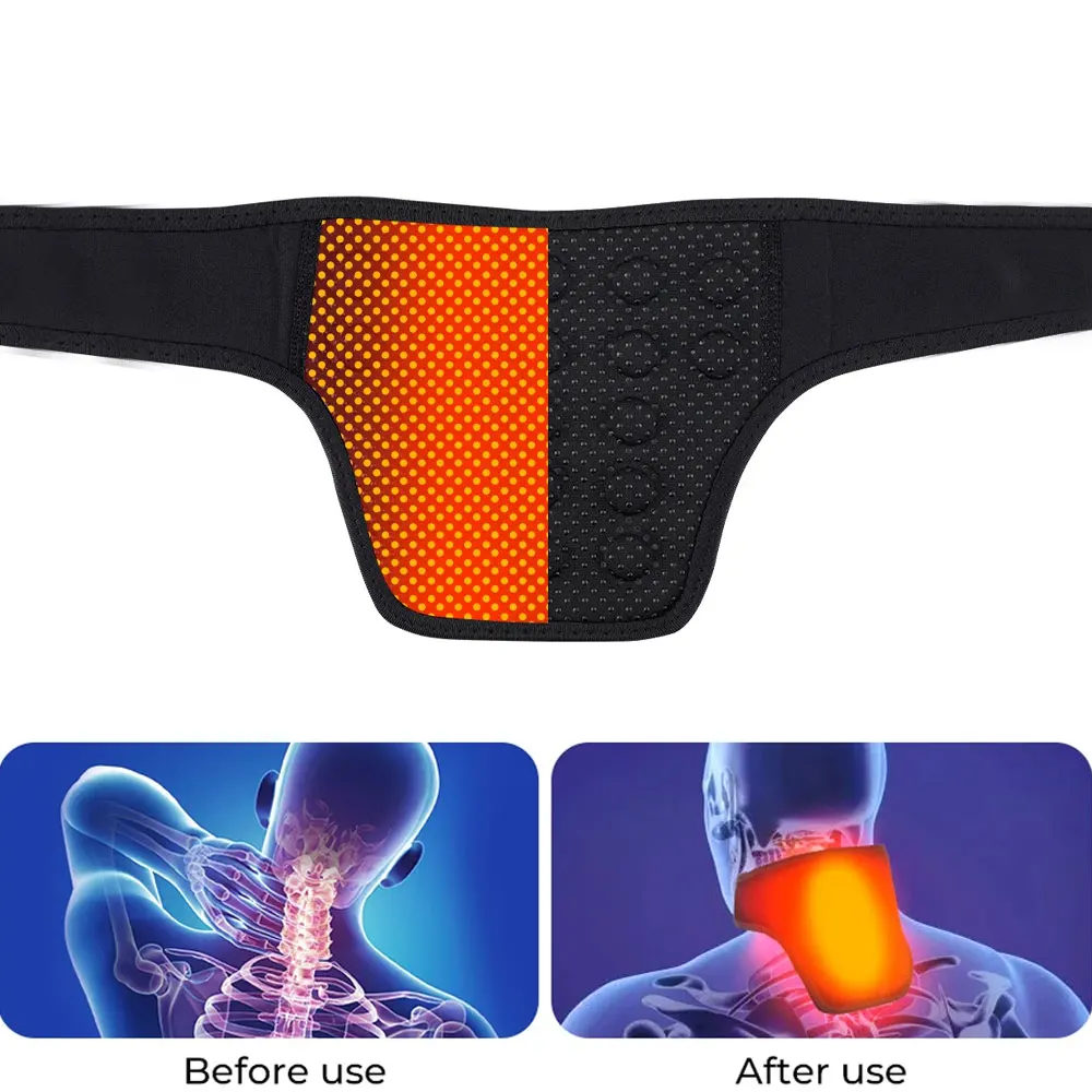 

Защита шеи с подогревом, теплый рукав для шеи с магнитом 19 шт., бандаж для поддержки шеи с горячим компрессом