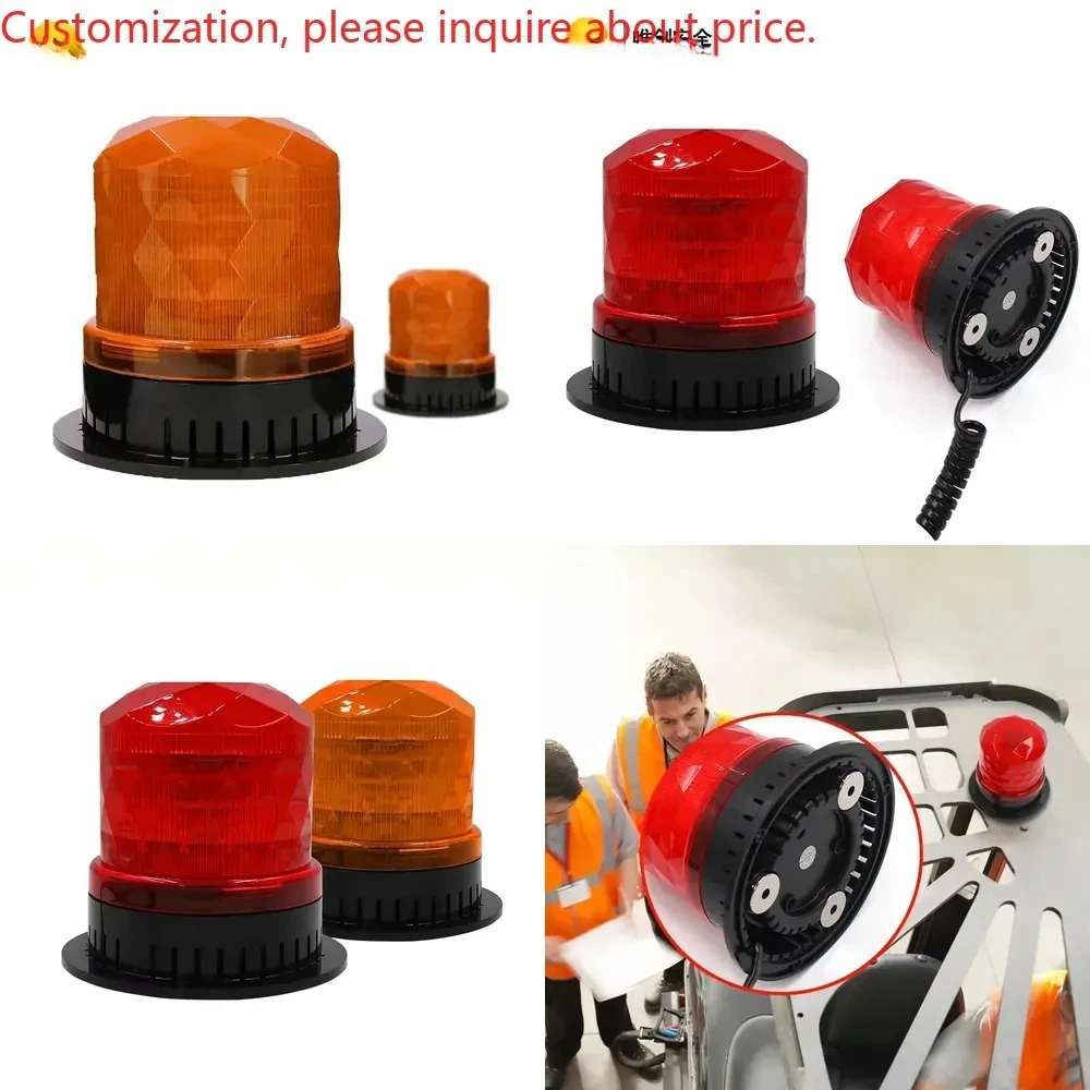 SF-901 Orange Strobe Red Zone Waterproof Hazard Warning Light for Forklift Loader AGV and Excavator