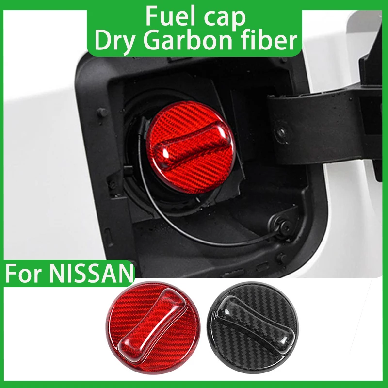 

For NISSAN ALTIMA Bluebird-Sylphy CX-TRAIL Fuel Cap Real Hard Carbon Fiber Decorative Cover Sticker Car NISSAN Accessories