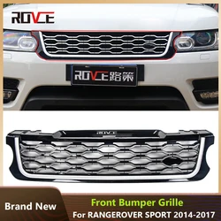 ROVCE Front Bumper Grille ABS Mesh Grill For Land Rover RANGE ROVER SPORT L494 2014-2017 Upgrade 2018 New Style Car Accessories