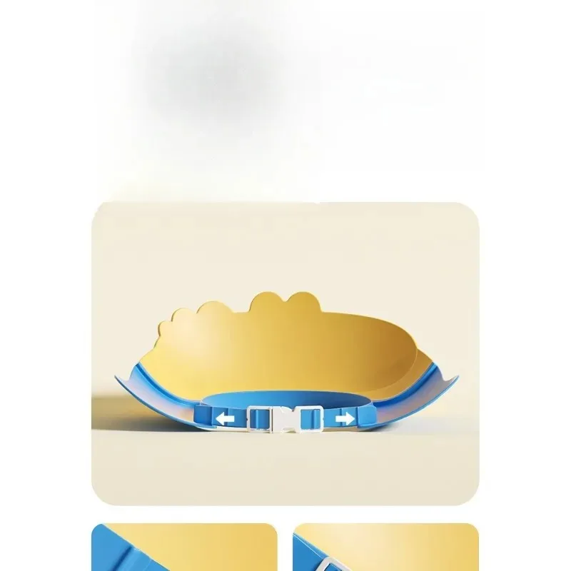 Regulowany ochraniacz na oczy i uszy podczas mycia włosów dla niemowląt – wodoodporny czepek pod prysznic dla małych dzieci