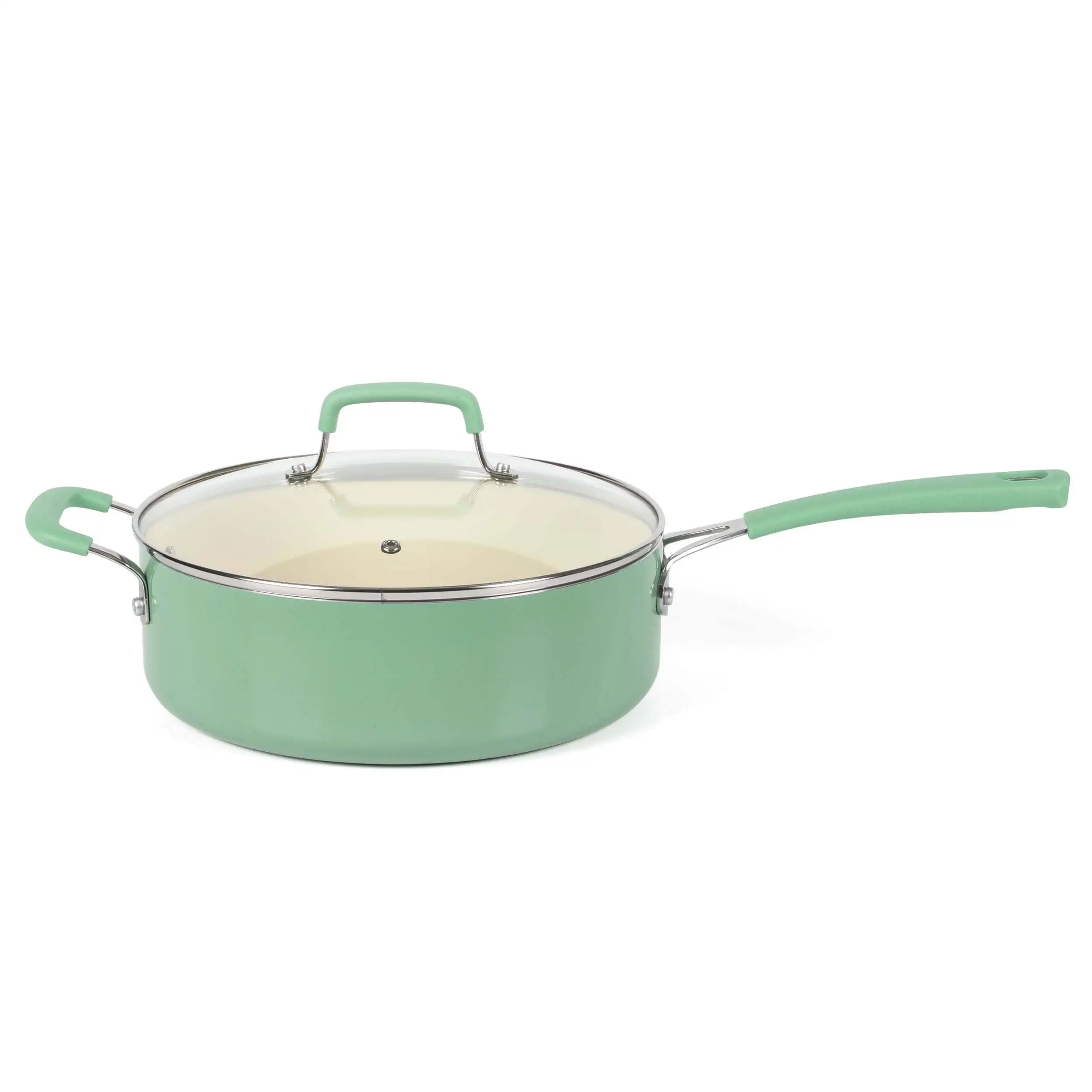 Non Stick 4.5-quart Ceramic Saute Pan with Lid