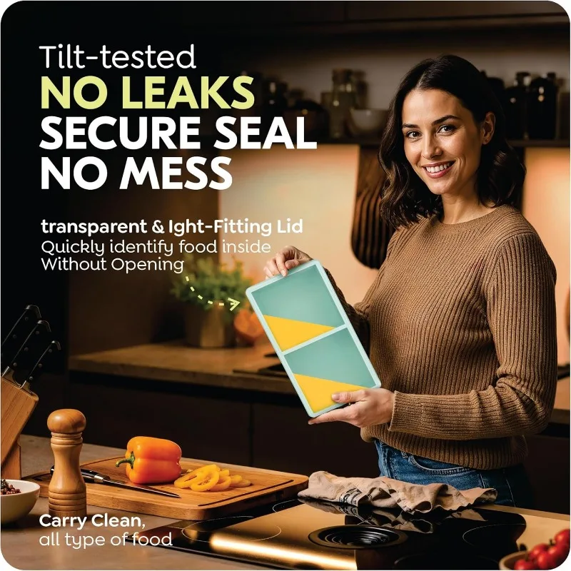 صواني فريزر سيليكون مكونة من كوبين مع أغطية، وحاويات إعداد الحساء والوجبات، وتحكم في جزء لصلصة اللازانيا، وآمنة للاستخدام في غسالة الأطباق