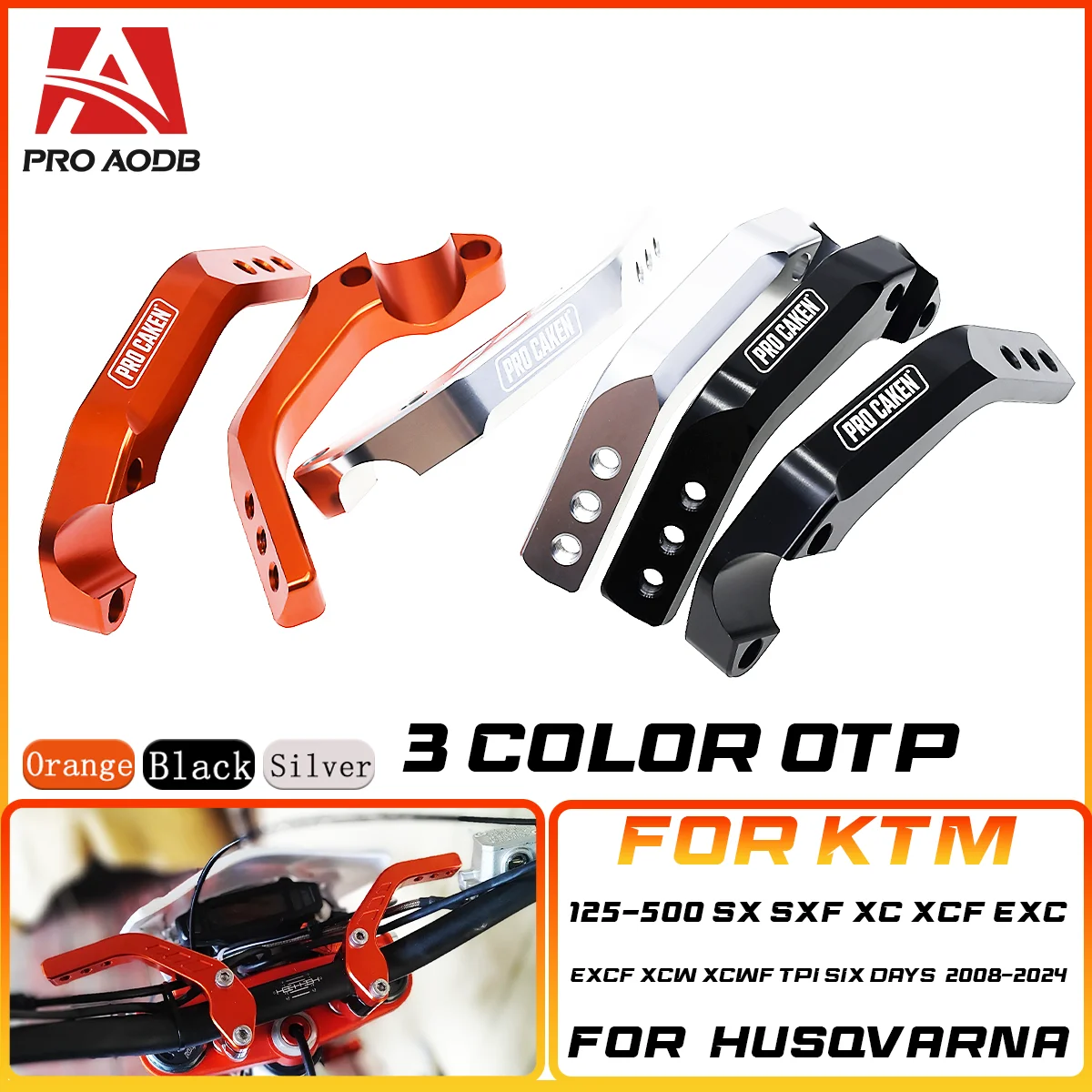 

Motorcycle 1/8"28mm CNC Handguard Support Mount Bracket Handlebar Guard Clamp For KTM Husqvarna Honda Yamaha Kawasaki Suzuki