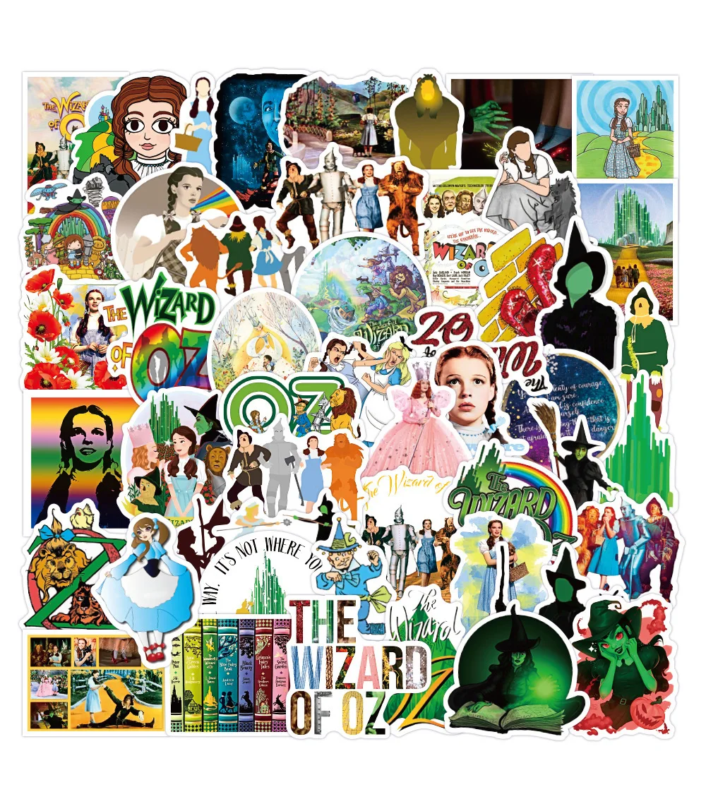 

50PCS Fairy Tale The Wizard of OZ Stickers DIY Stickers Scrapbooking Phone Luggage Skateboard Waterproof Decals