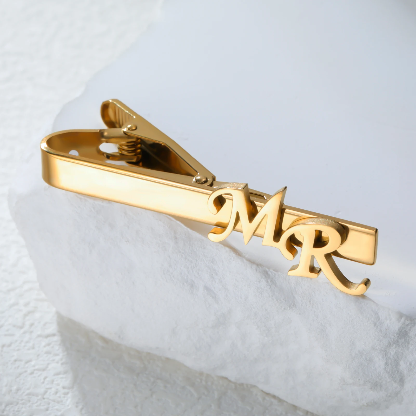 Custom Name Tie Clip Initial T - огляд і ціна Tie Bar Clip