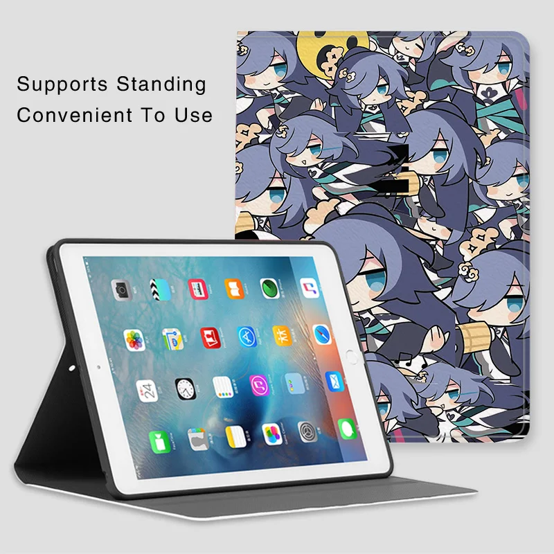 Coque en silicone de luxe pour iPad, Fu Hua Anime, Honkai Impact 3, iPad 10.2, 9e, 10e, Air 6, 5, Mini 4, 5 Pro 12.9, 11, 13, iPad Air 2, 3, 4