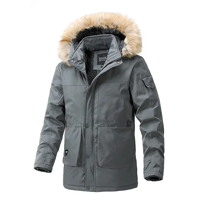 

Winter New High Quality Fashion Trendy Men's Thick Warm Cotton Jacket Comfortable and Versatile Breathable Windproof Warm Coat