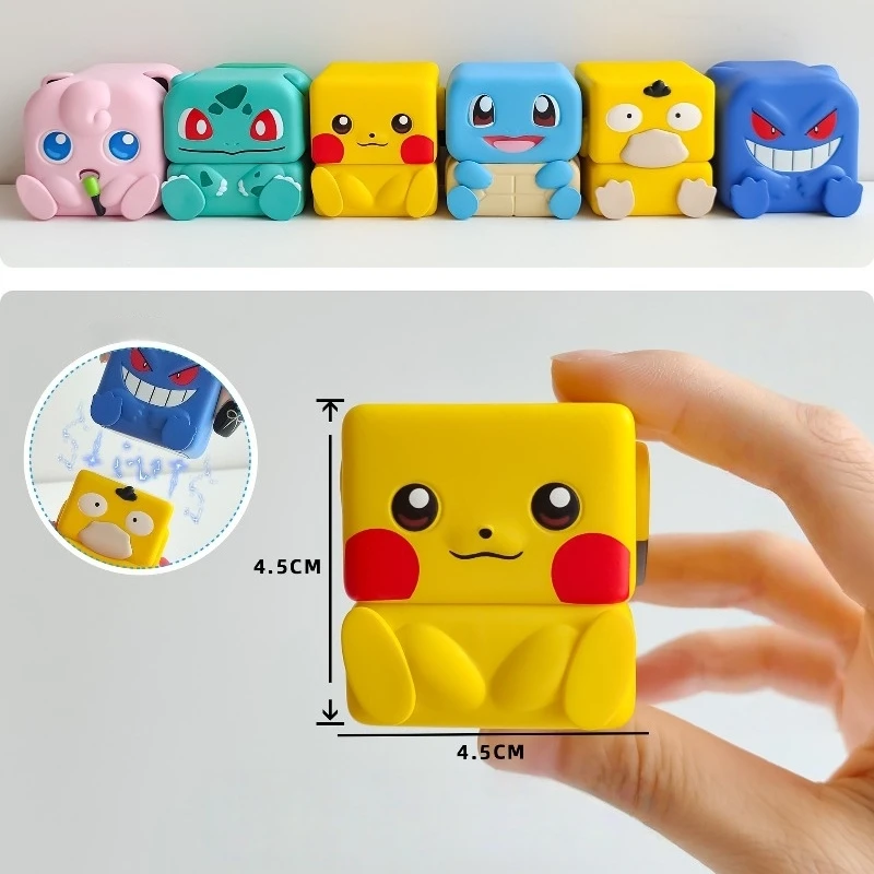 pokemon-model-pikachu-figure-psyduck-bulbasaur-gengar-magnetic-suction-fun-decompression-children's-toy-animation-birthday-gift