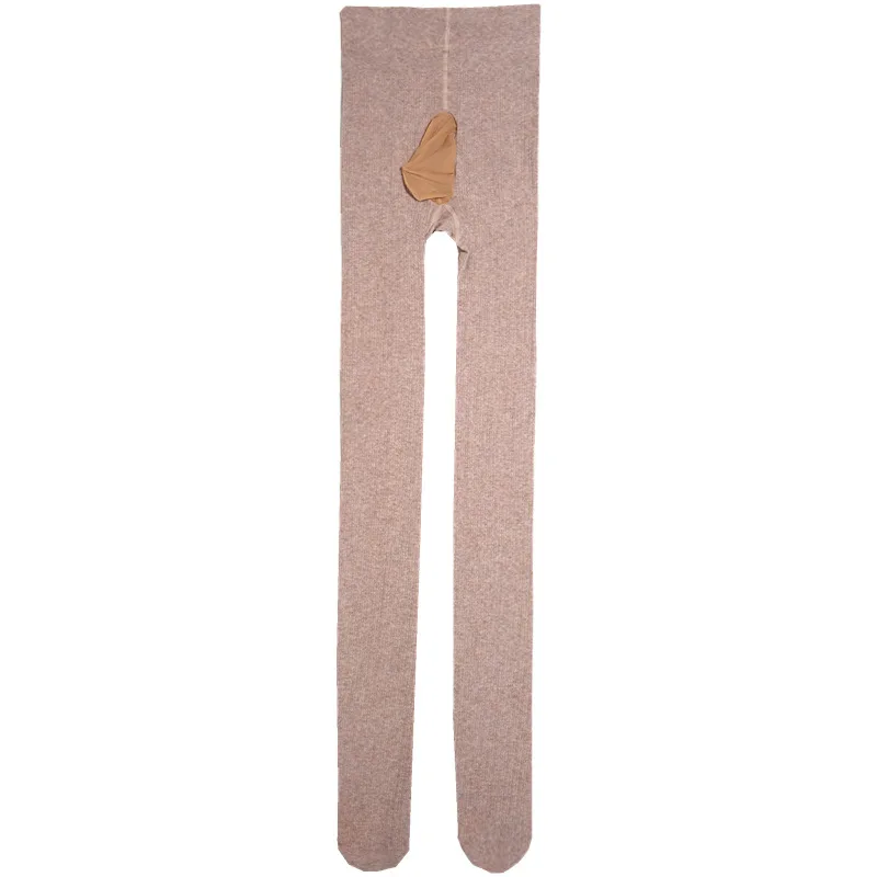 Sexy Underwear 200D Men Warm Pants Cock Pouch Penile Sheath Footless Thermal Pantyhose Slim Tights Leggings Plus Size
