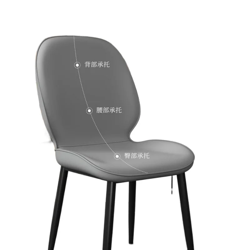 and simple home, light and luxurious technology cloth, living room chair backrest, casual dining table chair makeup stool