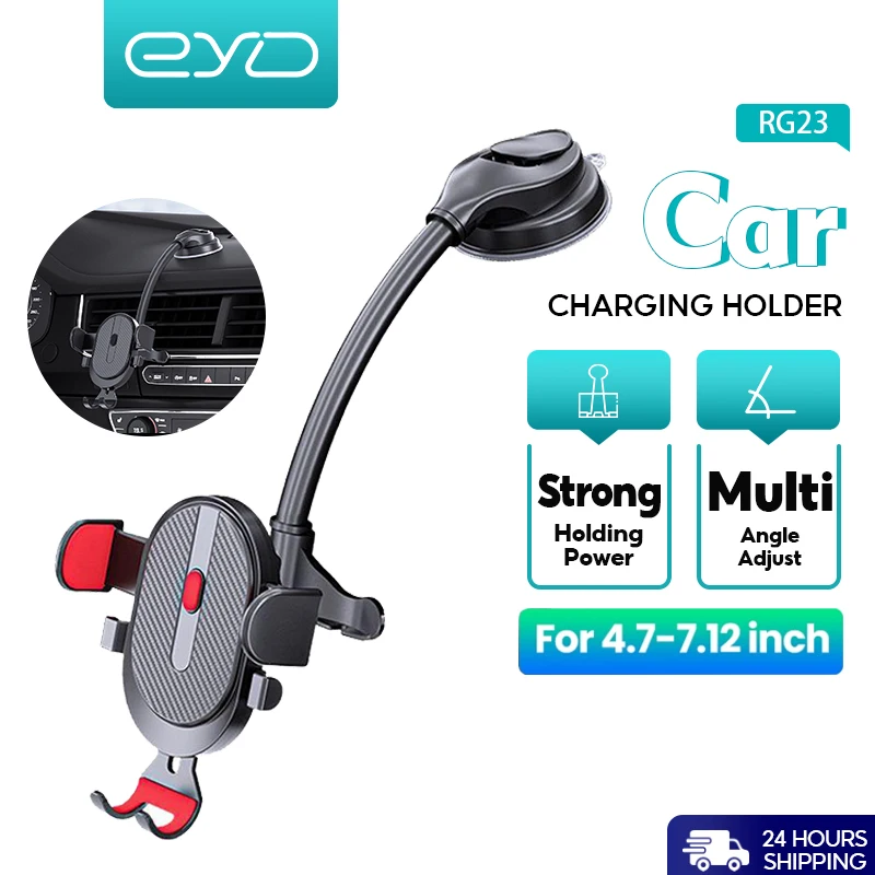 

Dashboard Phone Holder For Car 360° Widest View Flexible Long Arm Universal Handsfree Auto Windshield Phone Mount For All phone
