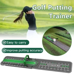 Golf Precision Distance Putting Drill Golf Putting Mat Green Putting Practice Pad Mini Training Putter Aids Golf Accessories