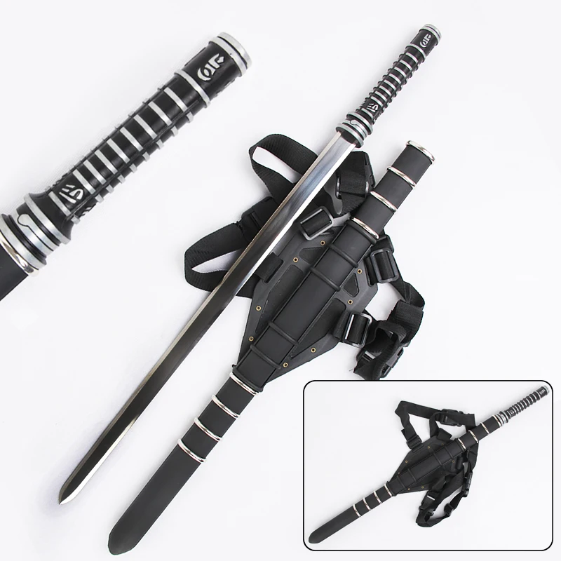 For Daywalker Swords Blade Trinity Movie w/ Leather Back Sheath Stainless steel Blade Zinc Handle Collectible Supply