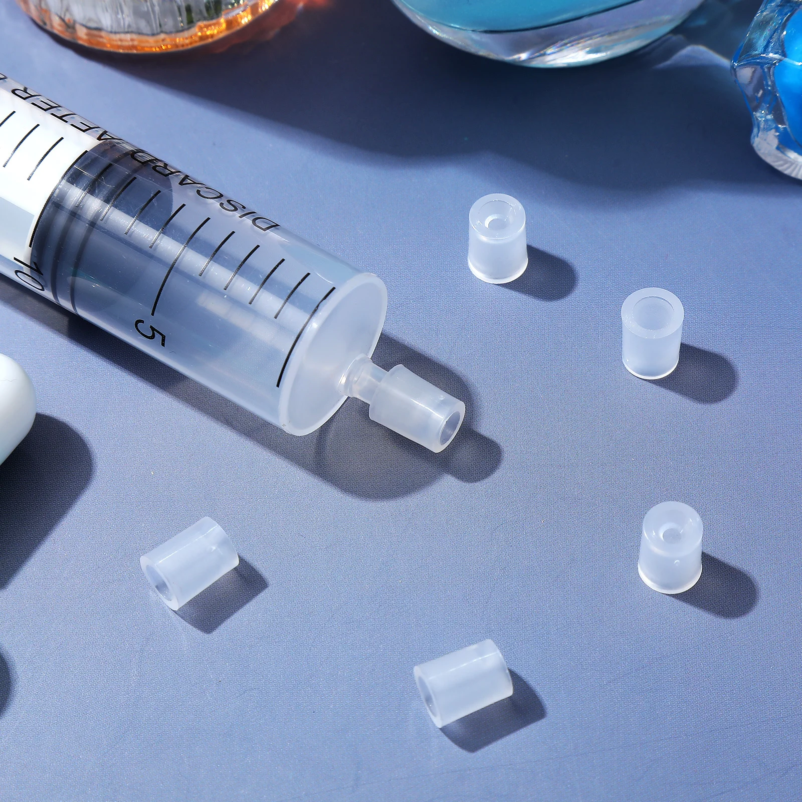 

100Pcs Liquid Dispenser Adapter Syringe Perfume Conversion Head Refill Tool Transfer Applicator Precision Syringe Adapter