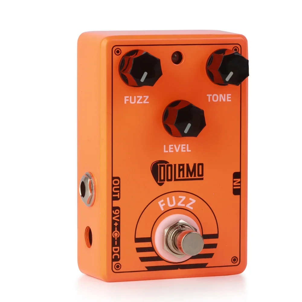 Dolamo D-2 Fuzz Guitar Effect Pedal Full Metal Shell Guitar Pedal Effect for Electric Guitar Bass Parts Accessories True Bypass