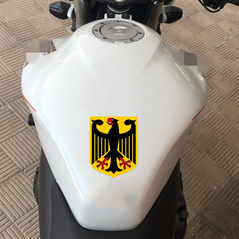 ملصق شعار ألمانيا ، ملصق فينيل للكمبيوتر المحمول ، سيارة ، كتاب ، زجاجة ماء ، خوذة ، # jt34