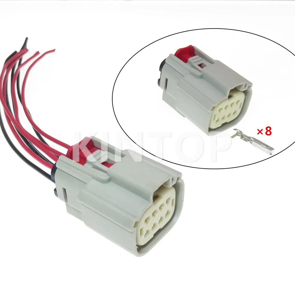

1 Set 8 Pins 33472-4928 Automotive Sealed Socket AC Assembly Auto Modification Plastic Housing Waterproof Electrical Plug