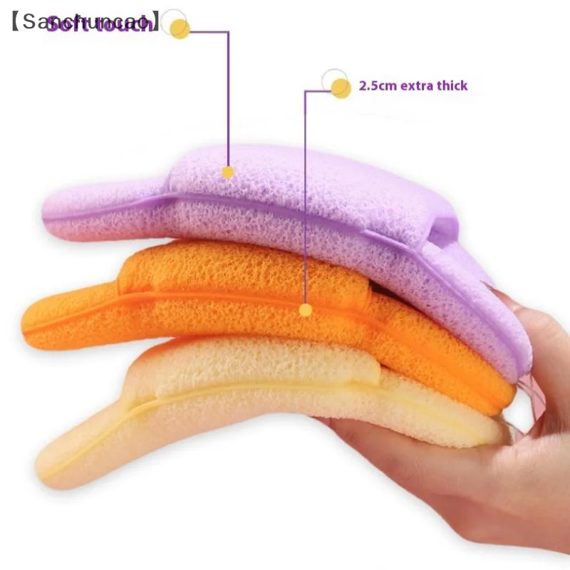 [San» 1 قطعة قابلة لإعادة الاستخدام لينة غسل الوجه نفث الوجه تنظيف الإسفنج وسادة تنظيف سبا تدليك ماكياج مزيل عميق إلى أداة الرؤوس السوداء