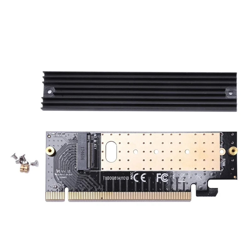 M.2 Nvme Ssd Adapter M2 To Pcie 3.0 X16 Controller Card M Key Interface Support Pci Express 3.0 X4 2230-2280 Size