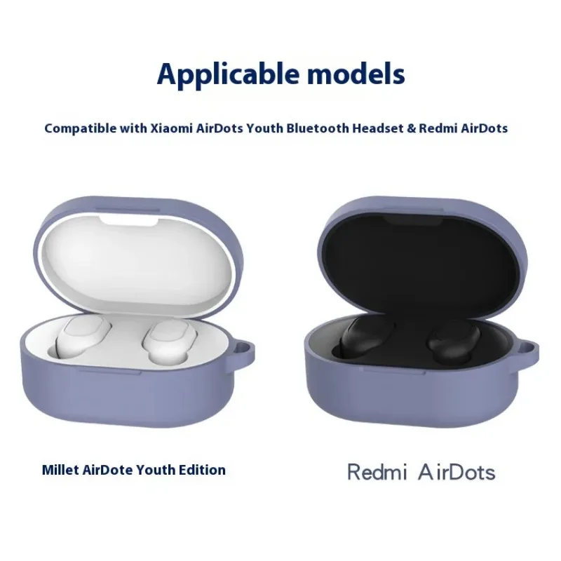 Redmi airdots drahtlose Bluetooth-Headset Schutzhülle redmi einfarbige flüssige Silikons chale Aufbewahrung sbox einfache Persönlichkeit
