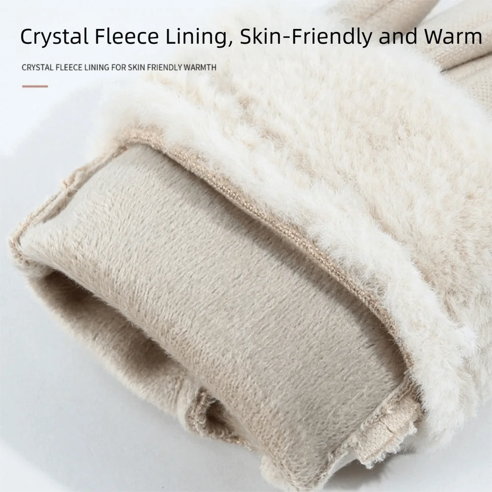 Plus Velvet Lining Winter Touc - Touch Screen Gloves 评论和价格
