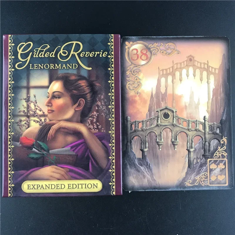 Gilded Reverie Lenormand: Expanded Edition Mass Market Paperback With Online Guidebook For Children Audit Games