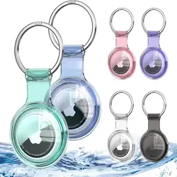 Compatible with Apple Airtag Holder, Fully Sealed Waterproof AirTag Key Ring, Coloured