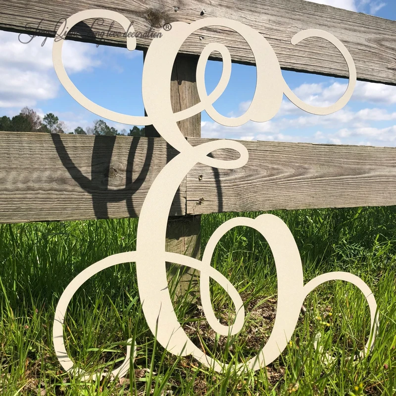 Custom  Single Letter Metal Monogram Wall Art {Indoor/Outdoor}Personalized Home Decor
