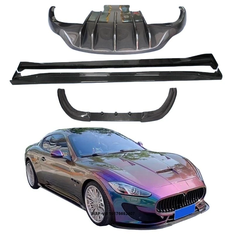 Applicable Body Kit for GT Spyder Modified DMC Carbon Fiber Kit Front Lip and Back Lip Side Skirt