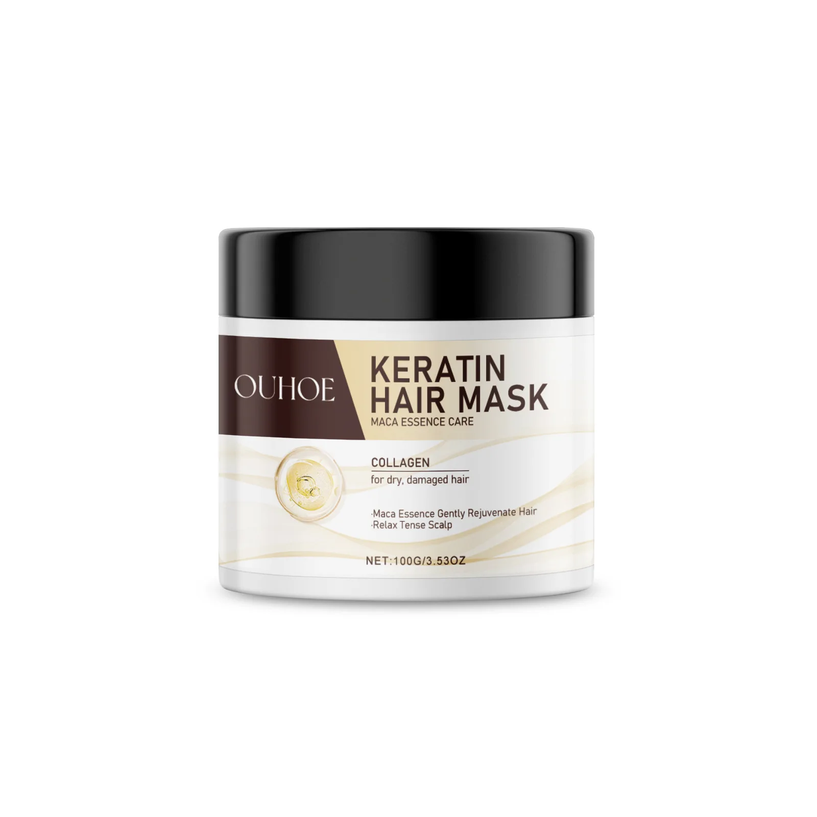 Keratin Hair Mask For Dry & Damaged Hair Scalp Treatments Frizz Hair Control Moisturizing Hair Mask Repair Hair Care Conditioner