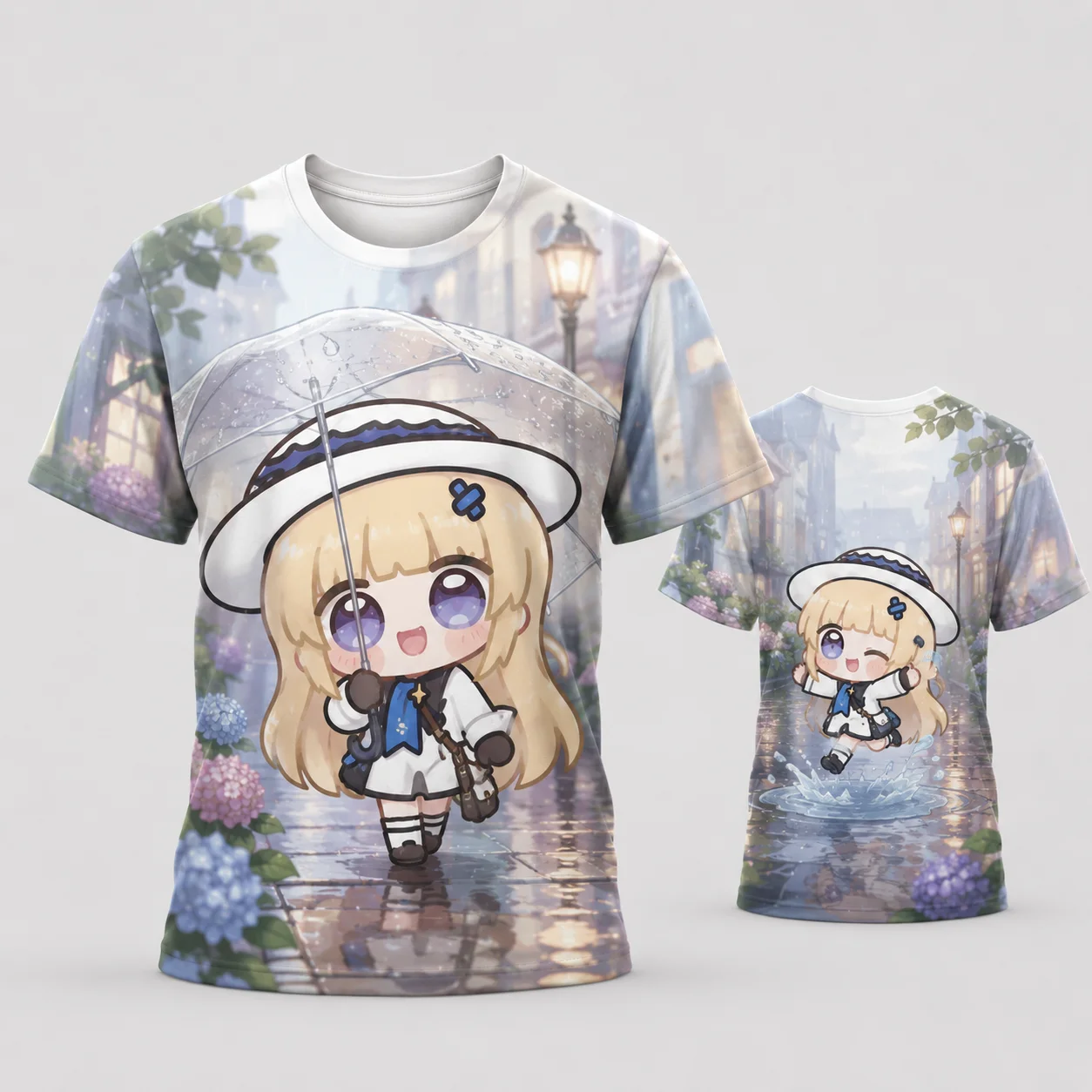Phoebe Joubi Cute Chibi Anime Study T Shirt Kawaii Girl Writing Notebook Home Office 3D Print Quick Dry Breathable Summer Top