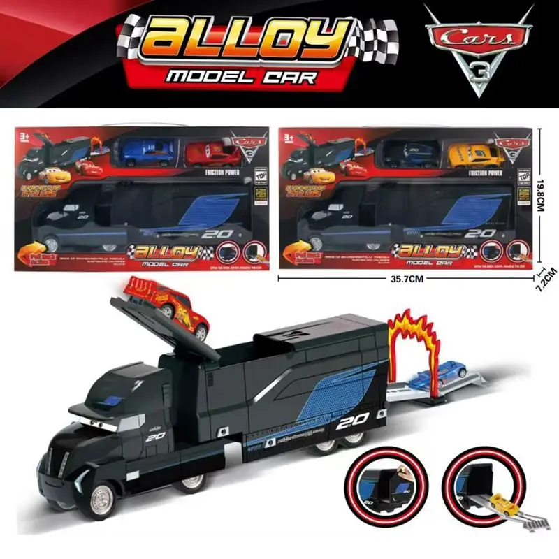 新発売 トイ・ストーリー3 ジャクソン・ストーム 合金製モデルカー レール付き慣性車体 子供向けおもちゃ コレクション ギフトボックスセット プレイビークル＆モデル
