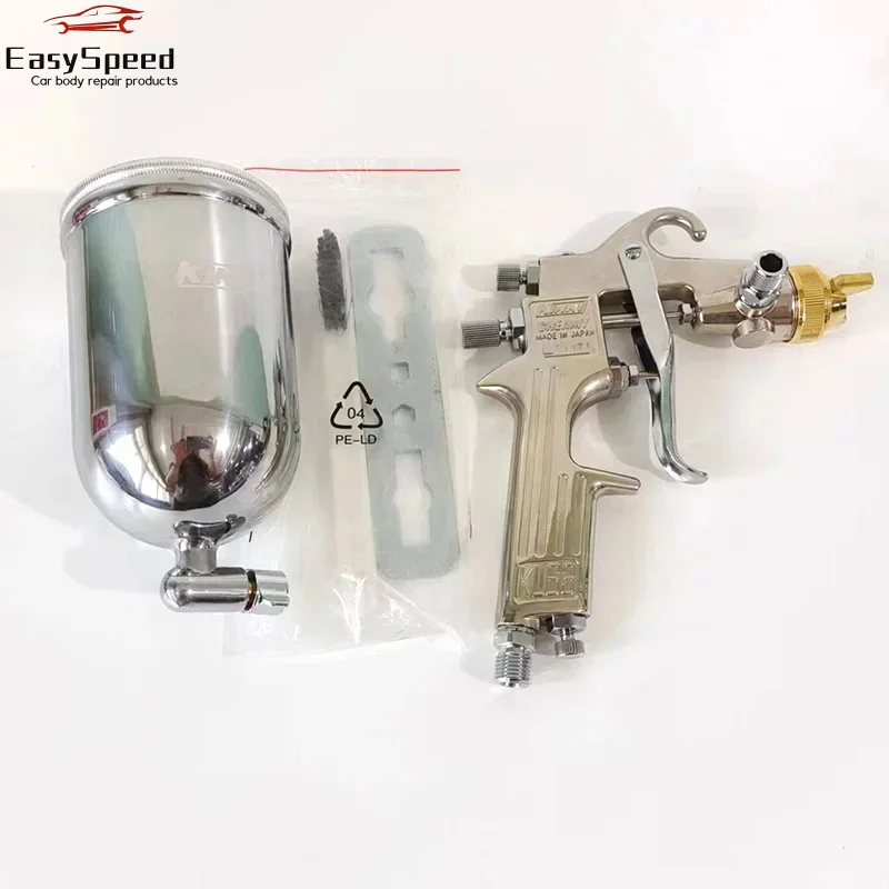 Japan KINKI Spray Gun Auto Furniture Repair Paint Spraying High Atomization Pot 1.5mm Nozzle Pneumatic Spray Tool