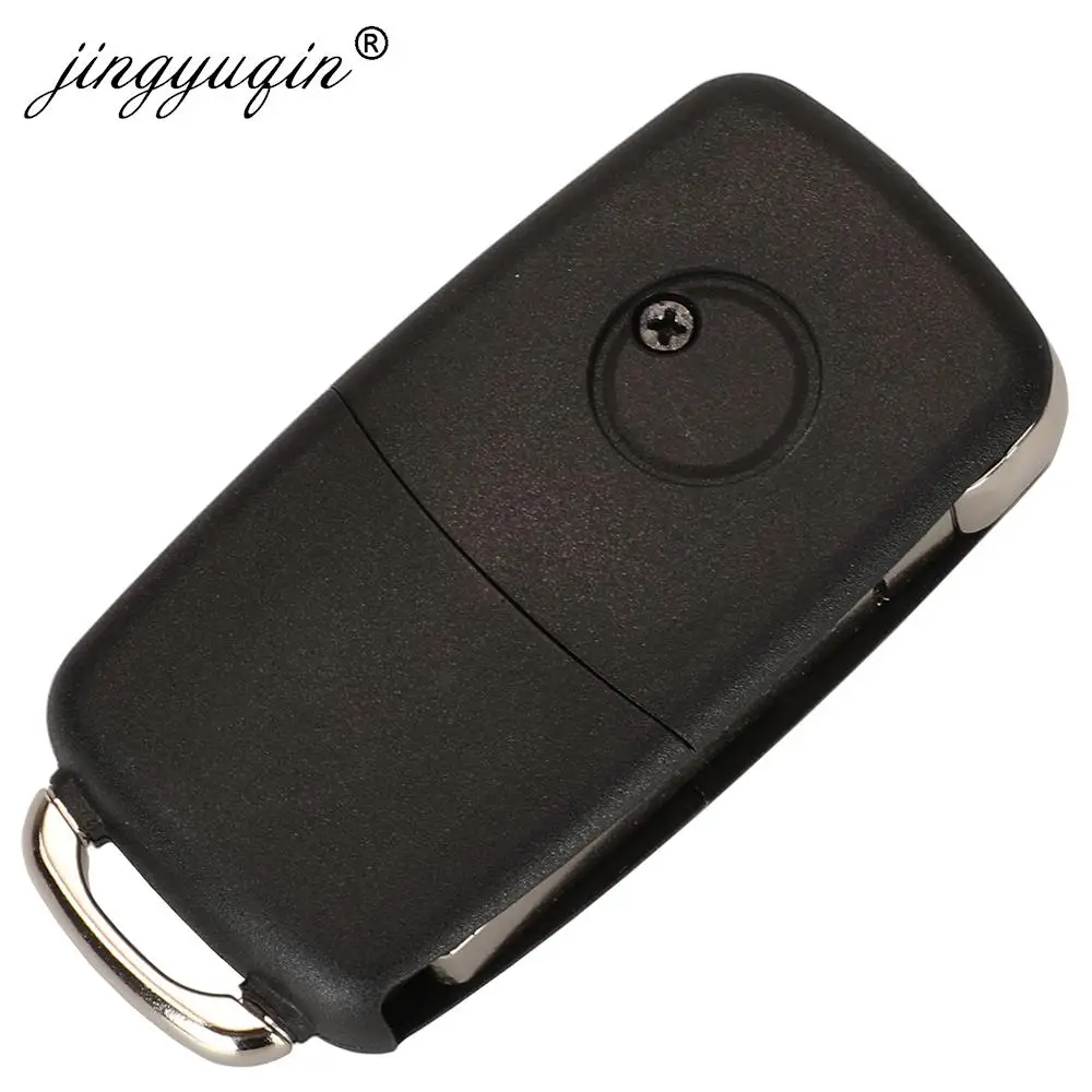 Jingyuqin 1J0959753N Remote Car Key 433Mhz ID48 For VOLKSWAGEN VW Beetle Bora Golf SEAT Toledo SKODA Octavia 2BTN Auto Flip Fob