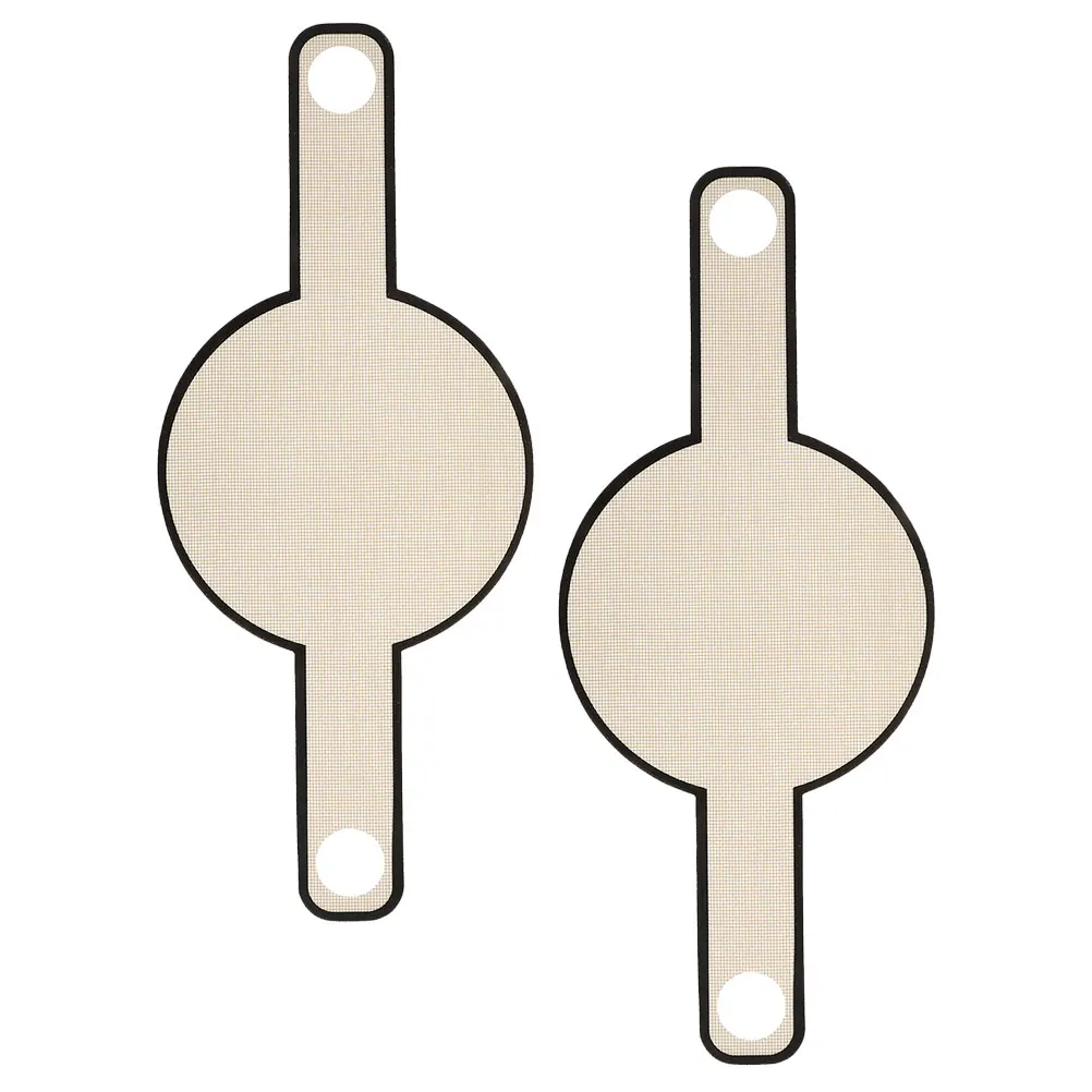 

2pcs Long Handle Sling Reusable Non-Stick Heat Resistant Glass Fiber Oven Mat Baking Tool For Bread Sourdough Macaron
