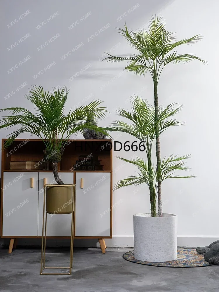 Brown Paulownia Tree Bionic Greenery Fake Trees Potted Indoor Living Room Landscaping Floor Ornaments