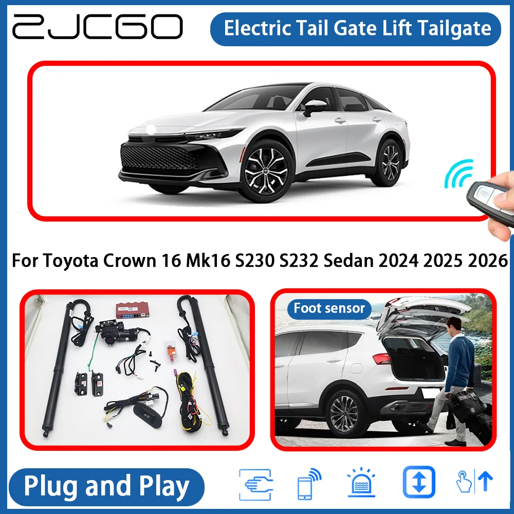 

for Toyota Crown 16 Mk16 S230 S232 Sedan 2024 2025 2026 Automatic Powered Tailgate Power Liftgate Electric Tail Gate Lift