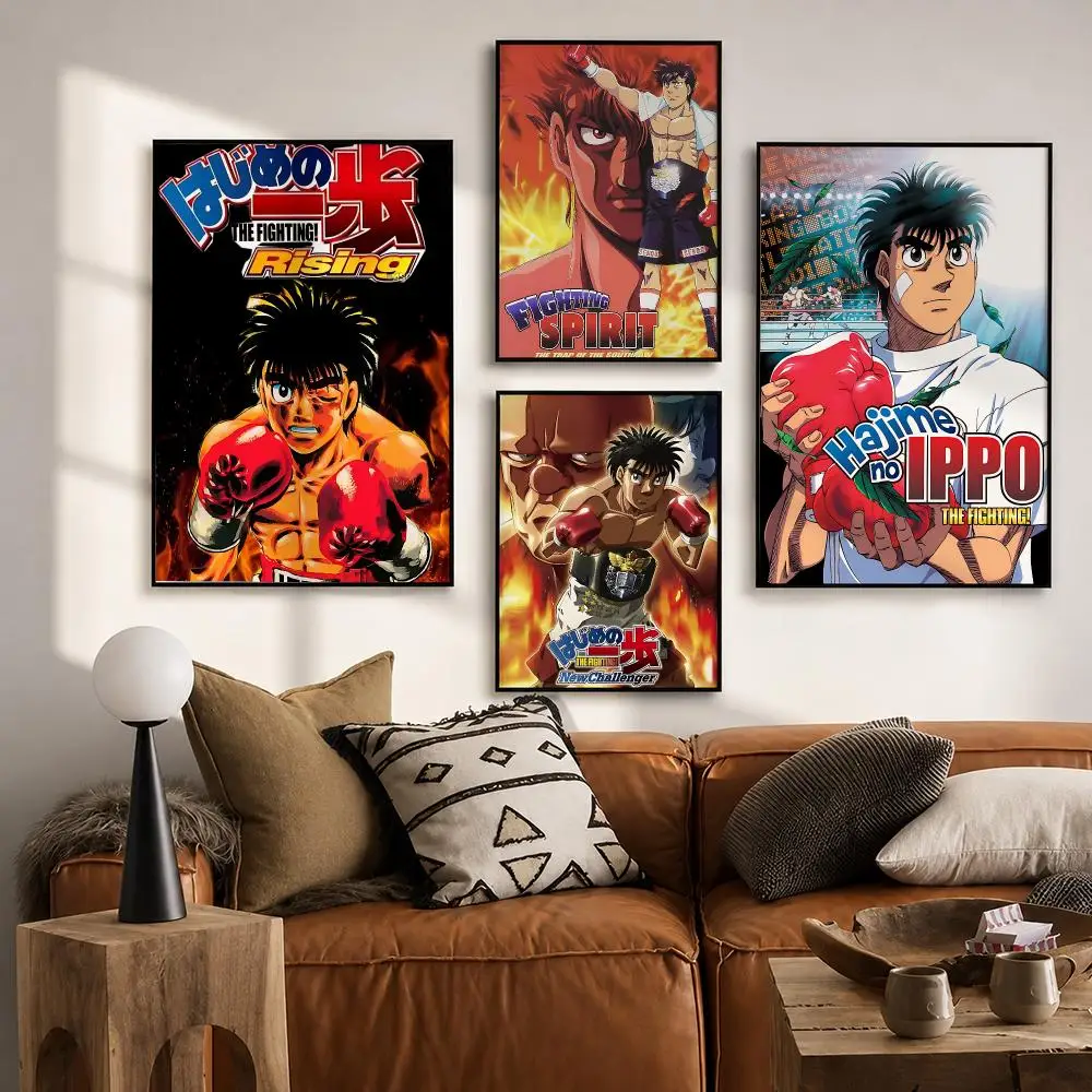 Sports Anime Fighting Spirit Poster HD poster wall art self-stick no-residue for home cafe office great gift