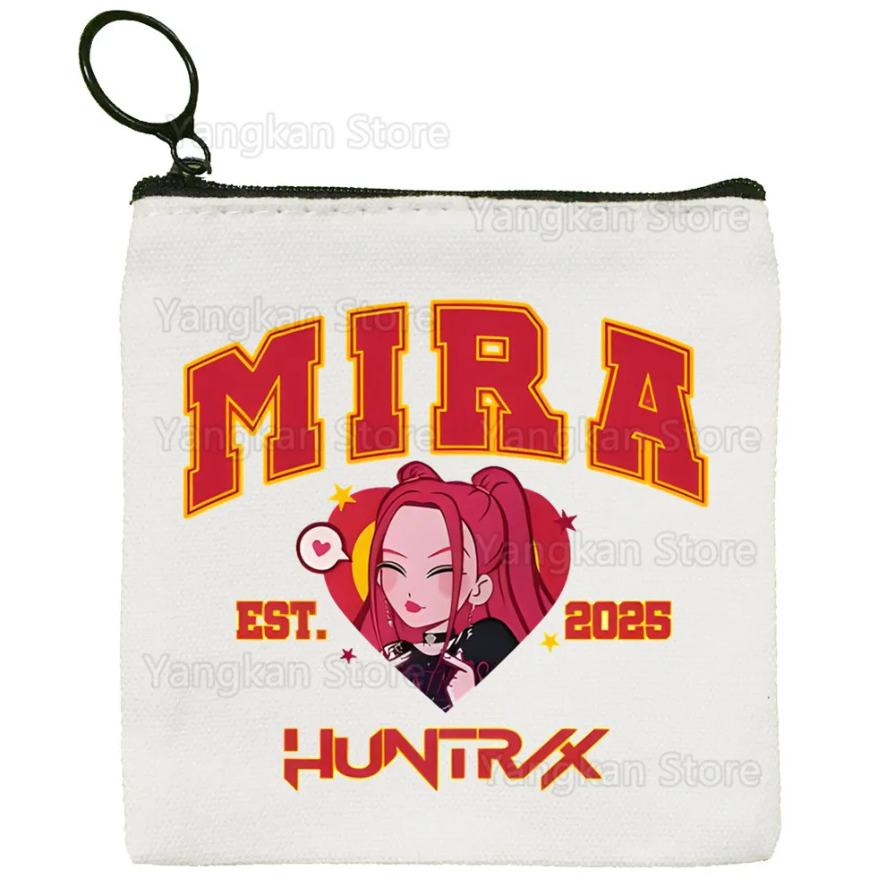 حقيبة قماش كرتونية Kpop Demon Hunter K Pop Huntrix Kpop بتصميم قماش حقيبة تخزين بسيطة وعصرية