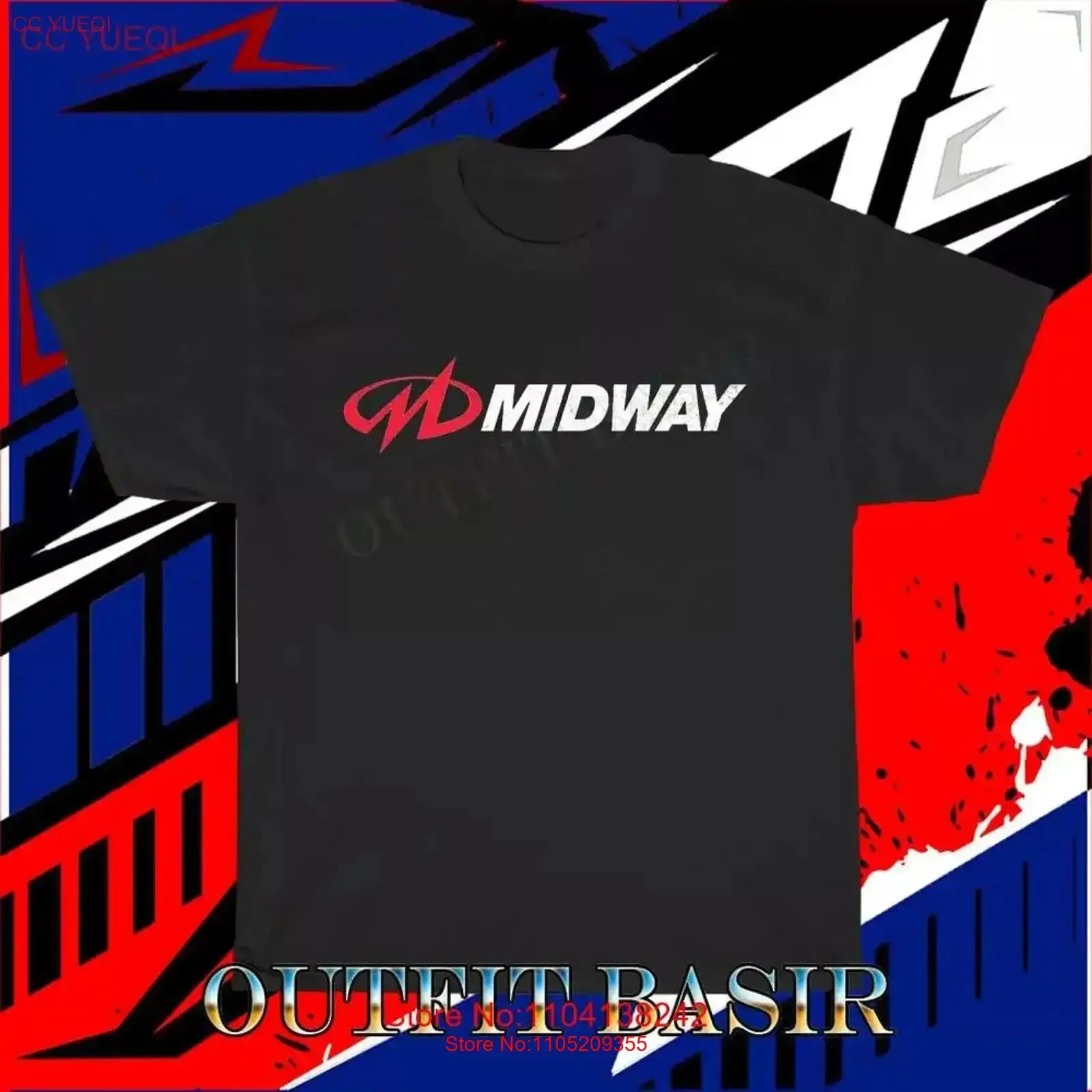 

Новая футболка с логотипом Midway Arcade Retro Video Game, забавная футболка размера от S до 5XL, винтажный универсальный топ для повседневной носки