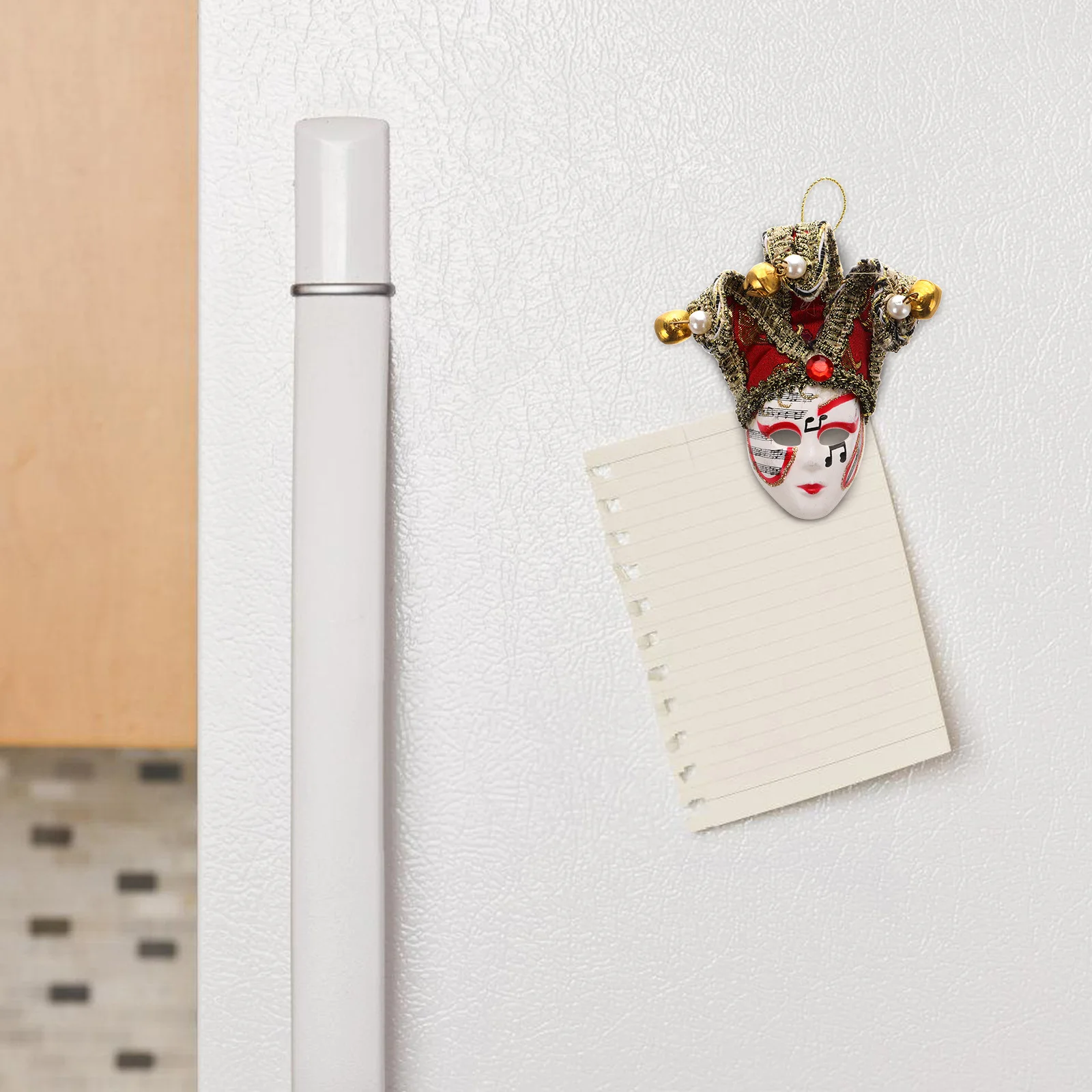 

1 Piece Mask Style Fridge Magnet Adorable Carnival Design Magnetic Backing for Refrigerator Whiteboard Billboard Use