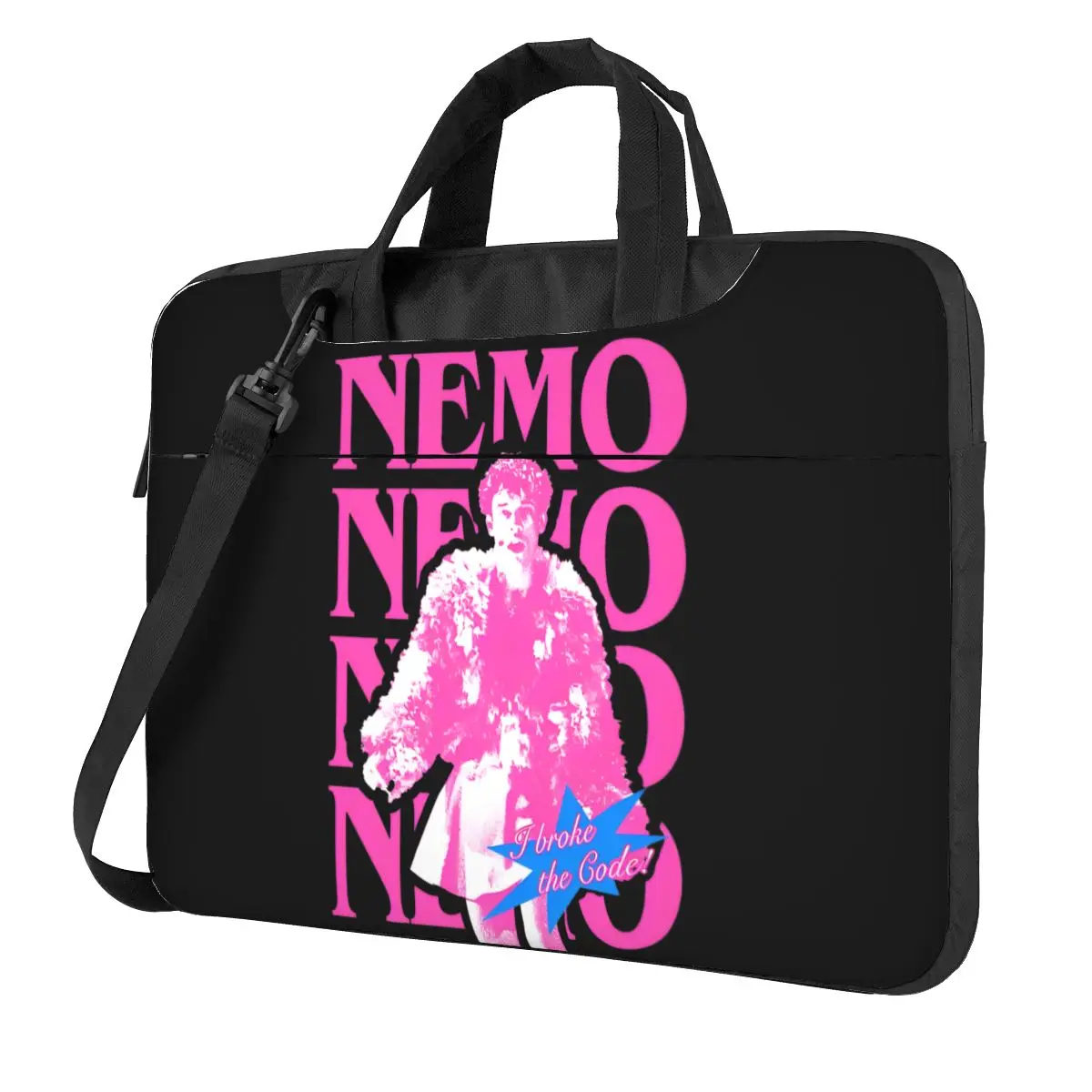 Nemo The Code Laptop Bag Eurovisioned 2024 Switzerland For Macbook Air HP13 14 15 Briefcase Bag Waterproof Business Computer Bag