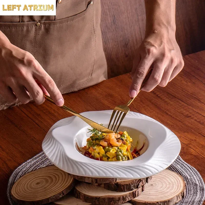 Tableware Modeling Perfect Plate Premium Dessert Concept Dish  Ceramic Special-shaped Cold Dish