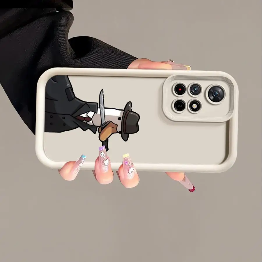 حافظة كارتون كات داك لهاتف ريدمي 13 A3 A1 A2 Plus 12 A4 غلاف ناعم #3