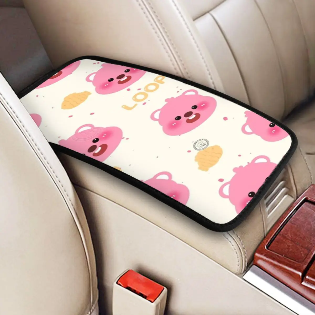 Loopys Korea Zanmang Car Armrest Cover Mat Universal Center Handle Box Pad Cushion Four Seasons Car Interior Accessories