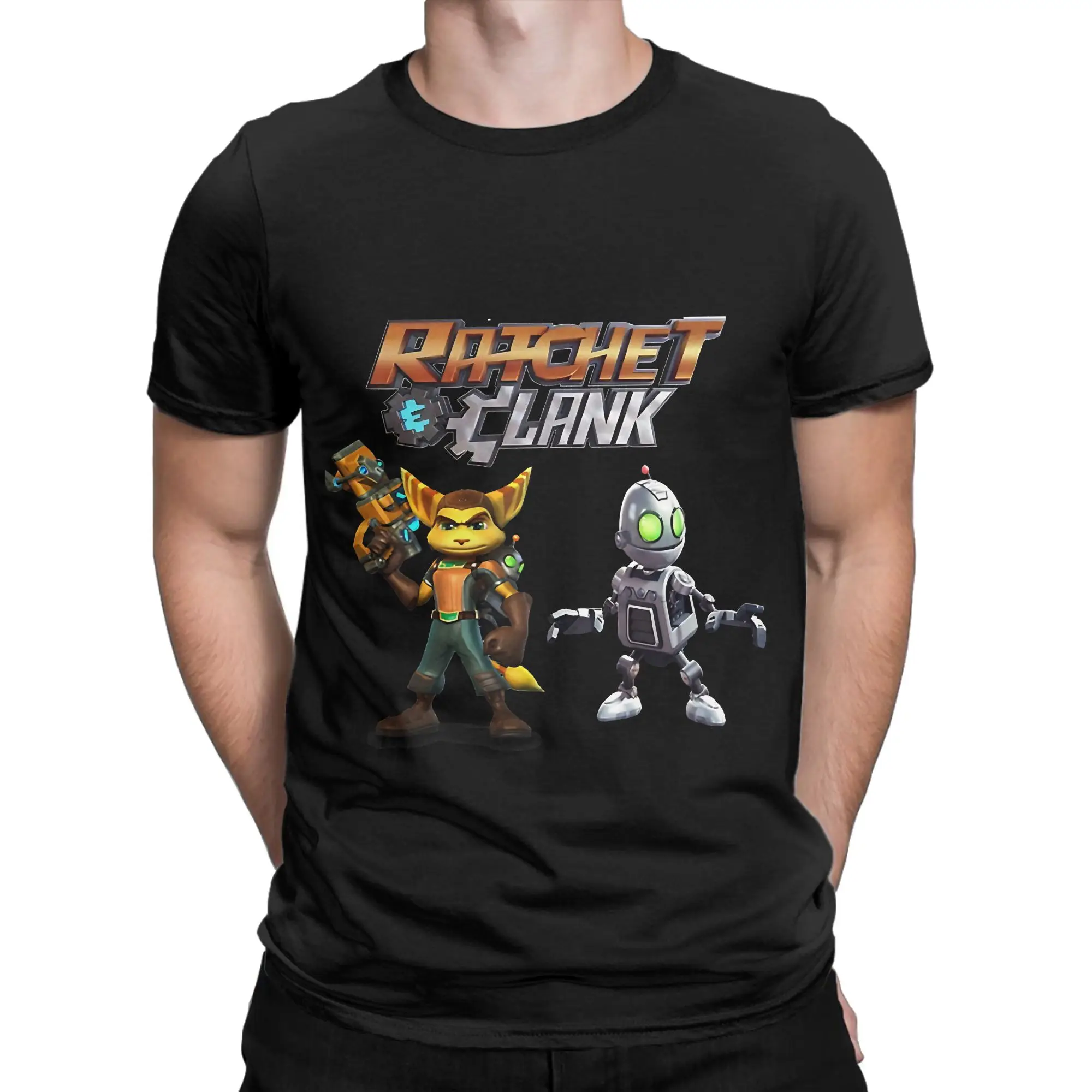 

Ratchet and Clank Tee Shirt for Men Women Printed T Shirts 100% Cotton Clothing